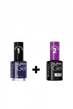 Kit de uñas "Super Gel + Super Gel Top Coat"